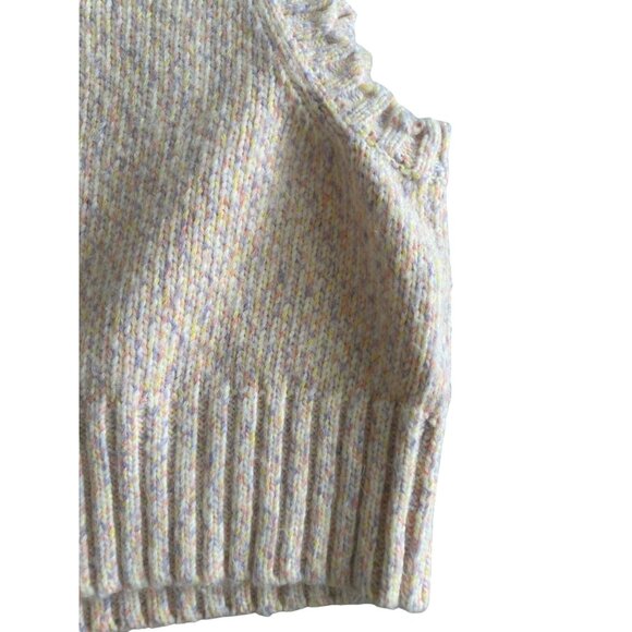 PIECES Women's Multicolor Knit Crewneck Sweater Tank Top Size Large - Picture 8 of 8
